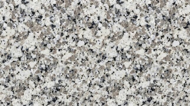 Polished grey and white granite texture background, high-resolution natural stone surface with black speckled mineral patterns for kitchen countertop, flooring tile, interior design backdrop.