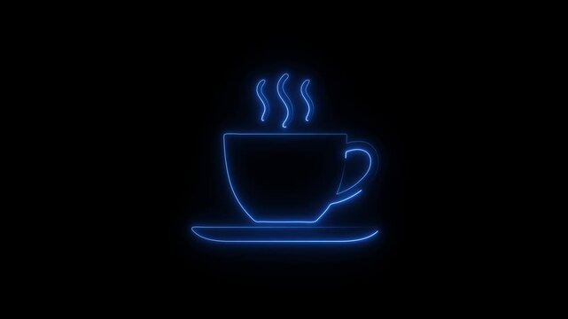 A Cup of Hot Cafe Coffee or Caffeine Drink Animation for Apps and Websites Food Beverage and Coffee Shop Design Elements