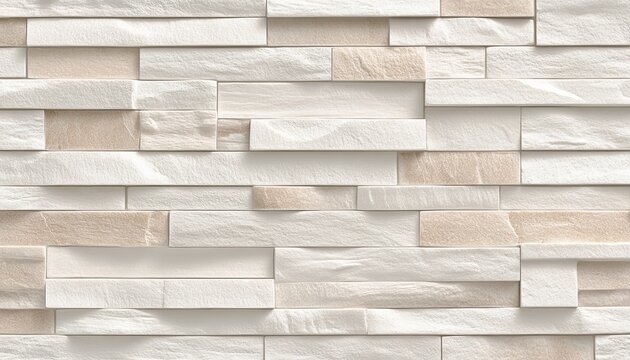 Elegant and Stylish Beige Brick Wall Texture Background for Modern Interior Design and Decor