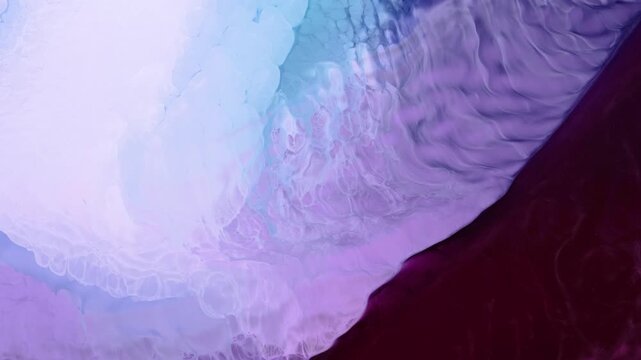 Exploring the patterns created by alcohol ink in abstract video art during a creative session
