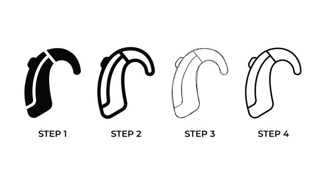 Protective face mask icons in line style editable stroke vector