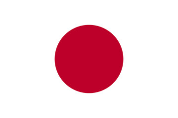Japan flag. The flag of Japan in correct proportions is 2 to 3. © Yuliia