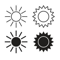 Fototapeta premium Sun icon