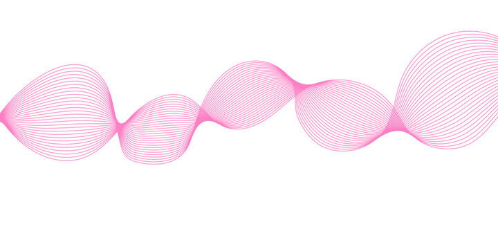 Abstract pink sinusoidal wave gradient background design, smooth flowing oscillation pattern, modern digital art visualization, elegant minimalist composition, stylish aesthetic texture