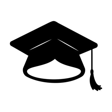 Classic black graduation cap with elegant tassel, a universal symbol of academic achievement and higher education success.