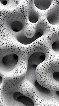 Porous Monochrome Biomorphic Surface