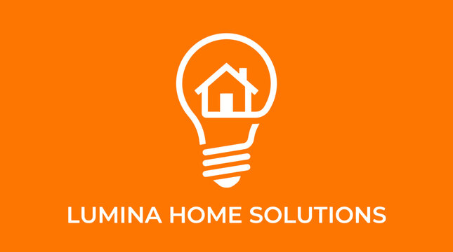 Lumina Home Solutions logo design.