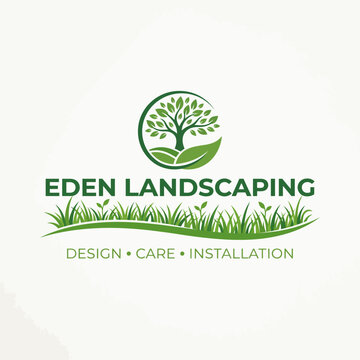 Eden Landscaping company logo design.
