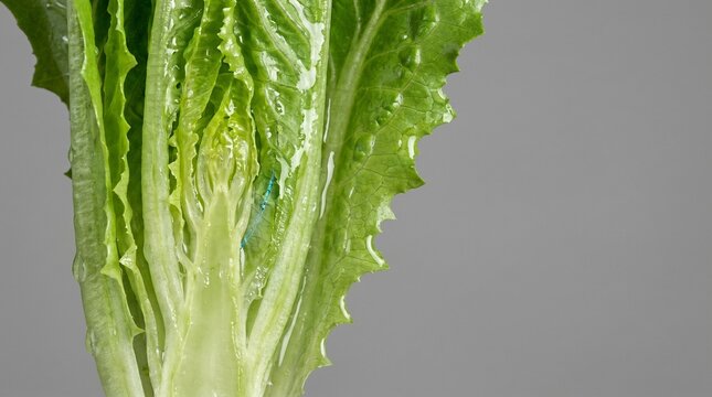 Creative Fresh lettuce leaf, green vegetable, healthy food, salad ingredient, leafy greens 2k