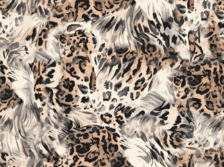 Obraz premium abstract animal skin seamless pattern vector