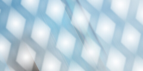 Obraz premium Abstract light blue geometric diamond pattern