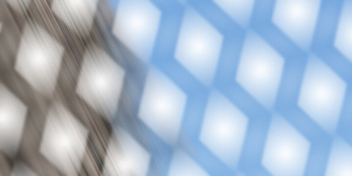 Abstract background with glowing white squares on a blue gradient