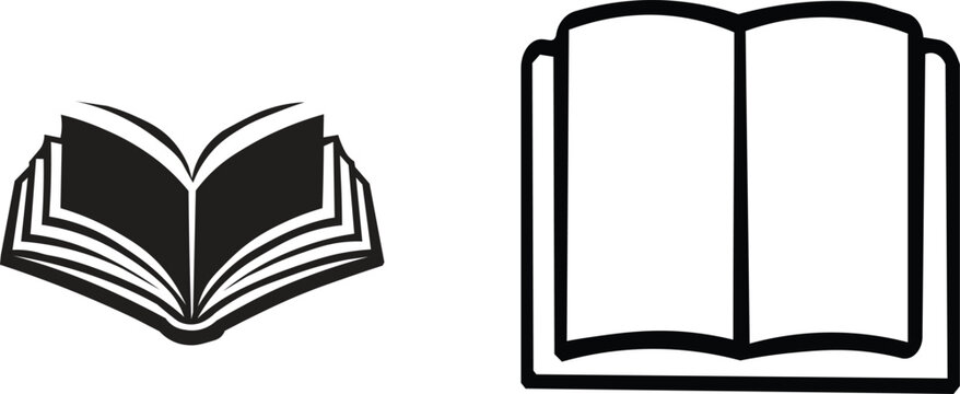 Black Book Icon Set Collection Featuring Library Reading Education Literature Knowledge Study Notebook Journal Textbook Manual Publication Learning Academic School University Document Paper Bookmark