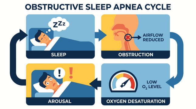 Obstructive Sleep Apnea Hypopnea Oxygen Desaturation Cycle