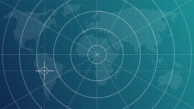 HUD radar animation, Military search system. Signal transmitted sonar radar .Radar screen animation. Signal transmitted sonar radar.sonar radar screen searching an object with line digital technology 