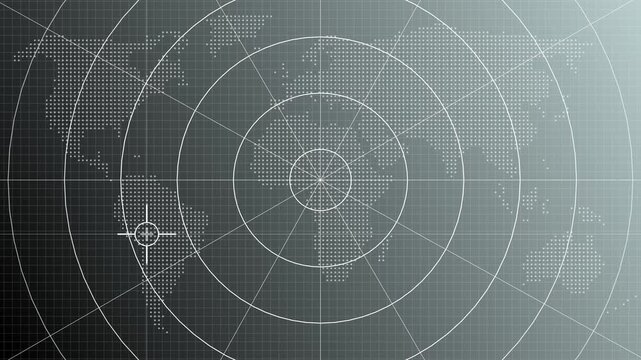 HUD radar animation, Military search system. Signal transmitted sonar radar .Radar screen animation. Signal transmitted sonar radar.sonar radar screen searching an object with line digital technology 