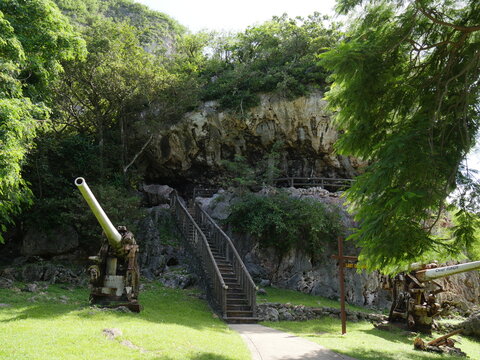 The last command Post, a fortress where the Japanese command held out to the very end during the World War 11, Saipan, CNMI.