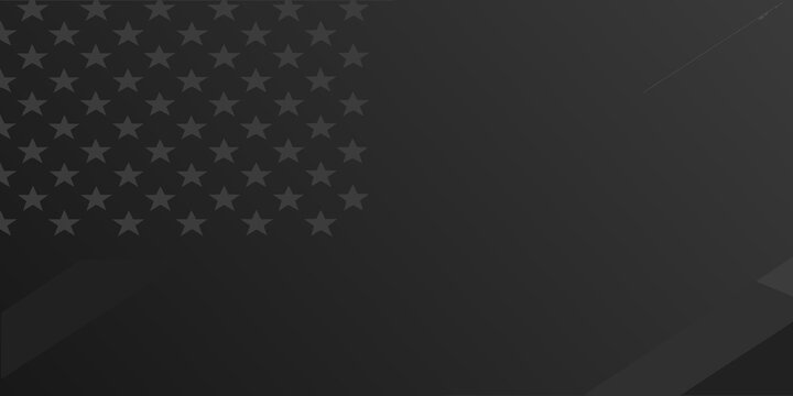 Stylized American Flag Pattern With Stars And Stripes Dark Monochrome