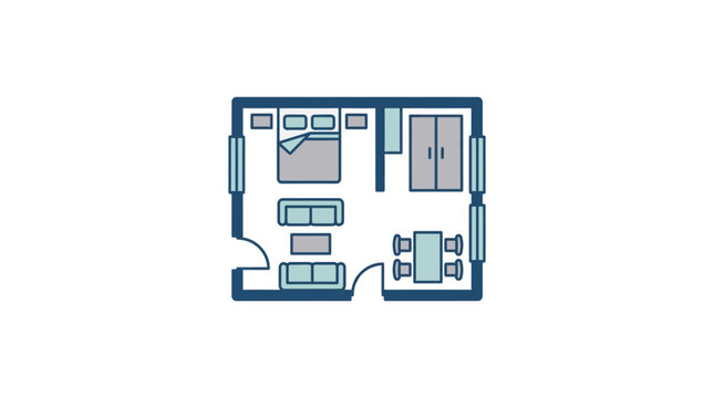 Modern Apartment Floor Plan Layout Design 2.
