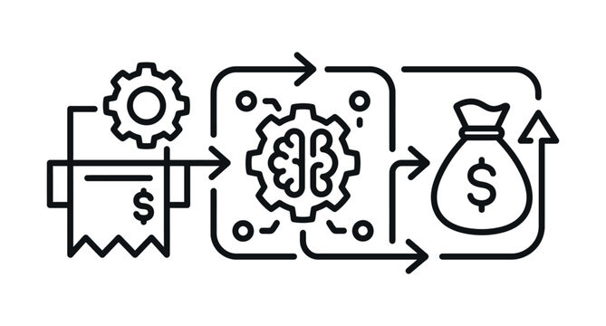 Artificial intelligence automation of financial process workflow with automation, workflow