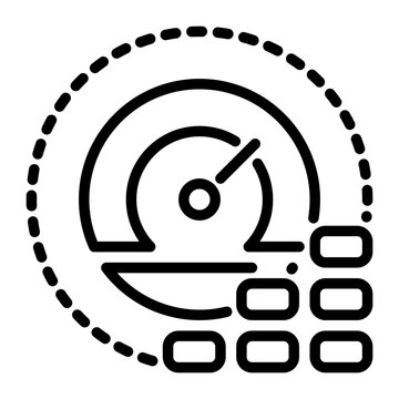 performance icon, line icon style