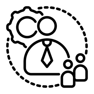 boss icon, line icon style