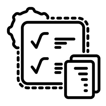 To do list icon, line icon style