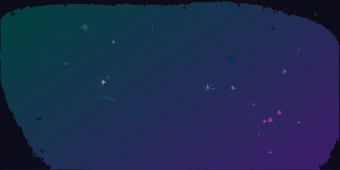 Starry space background with gradient colors and scattered light points © Ruhidas