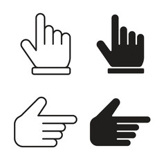 Fototapeta premium Hand pointer icon