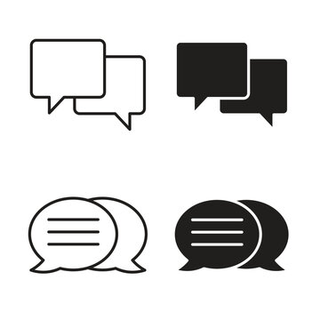 Talk bubble speech icon