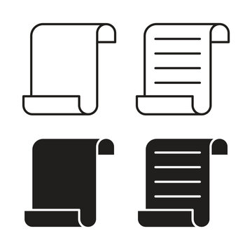 Scroll paper icon