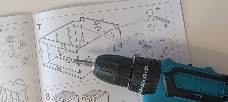 Cordless drill over furniture assembly instructions manual