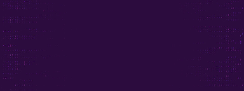 Abstract Digital Data Background with Glowing Binary Code Patterns for Technology and Cyber Security Concepts