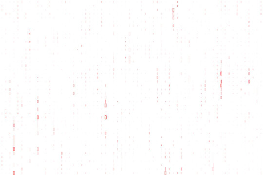 Abstract Digital Matrix Background with Red Rectangular Data Nodes for Technology and Information Systems Concepts