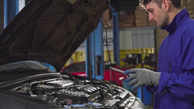 Car maintenance procedure auto repair shop image series workshop close-up view technical skills