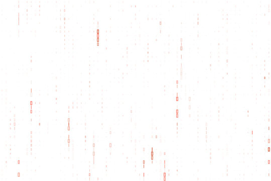 Abstract Digital Binary Code Background with Red Data Stream Elements for Technology and Cyber Security Concepts