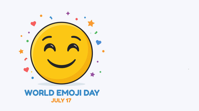 Celebrate World Emoji Day on July 17th with a Joyful and Colorful Emoji Illustration