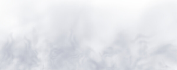 Obraz premium White steam effect with smooth vapor trails and airy transparent appearance. Decorative smoke overlay suitable for modern designs in PNG format.
