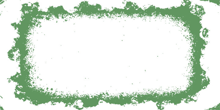 Green Textured Frame: An artistic and abstract green textured border surrounds a blank white space, offering a natural and organic feel for design or text placement.