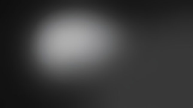 Abstract Charcoal Black And Silver Gradient Background With Soft Central Spotlight