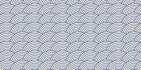 Dragon skin seamless pattern, vector abstract background of reptile or fish scales, also look like roof tiling or architecture element. © Rizki