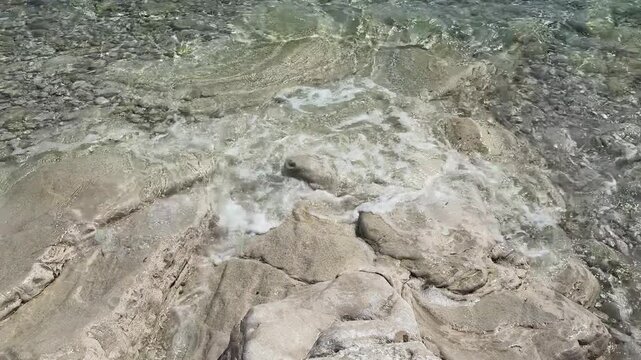 Hidden pebble beach near Sisan with turquoise adriatic water and no tourists