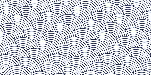 Dragon skin seamless pattern, vector abstract background of reptile or fish scales, also look like roof tiling or architecture element. © firmansyah