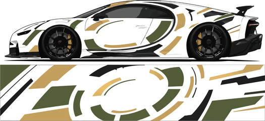Naklejka premium High Performance Sports Car Racing Vehicle 1.