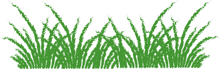 Obraz premium Grass Border Crayon Texture