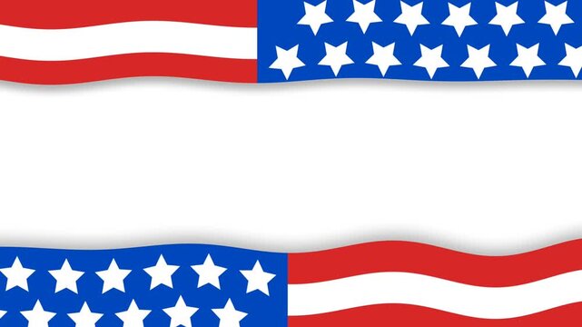Vibrant Patriotic American Flag Background for Independence Day and Memorial Celebrations.