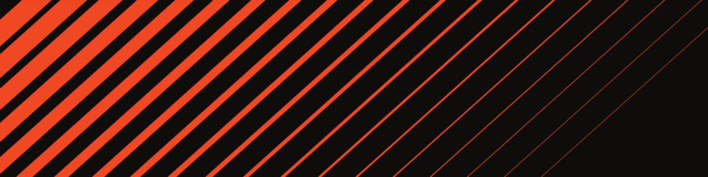 Dynamic orange diagonal lines fading across a dark background creating a modern graphic texture for digital media