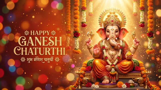 Ganesh chaturthi background