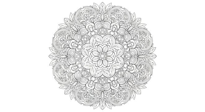 Intricate Mandala Design Pattern Closeup.