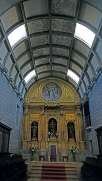 Kathedrale von Faro MIttelschiff mit Hauptaltar